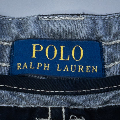 [メンズW41] 00年代 Polo Ralph Lauren/ポロラルフローレン ショートパンツ カーゴショーツ 黒染め