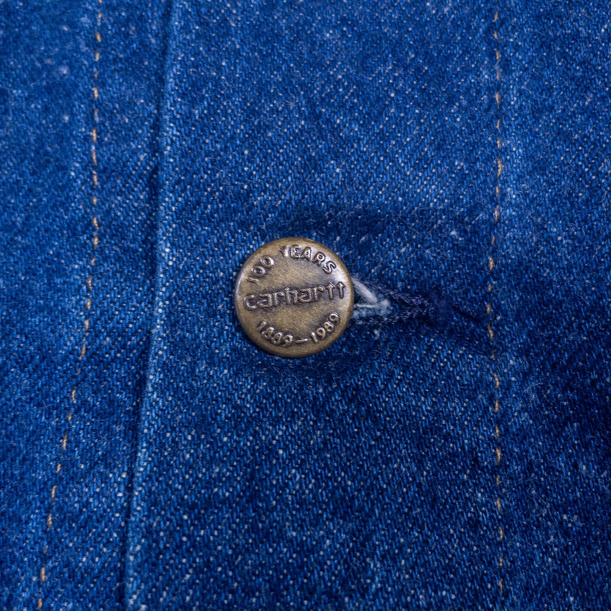 [メンズXL] 80年代 Carhartt/カーハート Gジャン デニムジャケット JU118 星タグ 濃紺