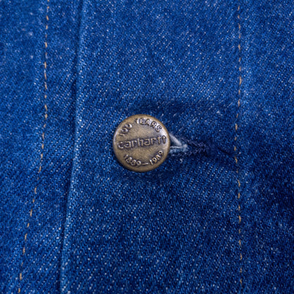 [メンズXL] 80年代 Carhartt/カーハート Gジャン デニムジャケット JU118 星タグ 濃紺