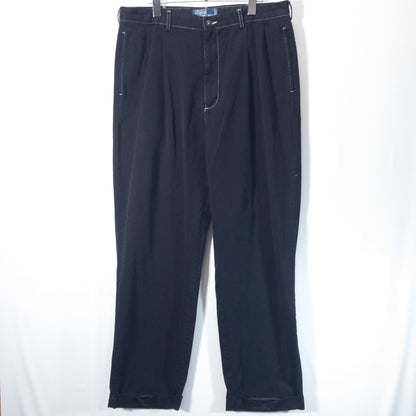 [メンズW35] 90〜00年代 Polo by Ralph Lauren/ポロバイラルフローレン チノパン HAMMOND PANT 黒染め