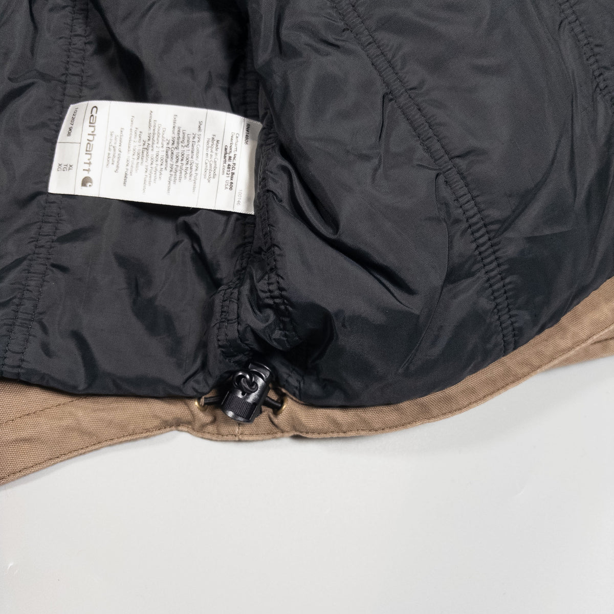 [メンズXXL] 00年代 Carhartt/カーハート フルスイング 中綿 フードジャケット