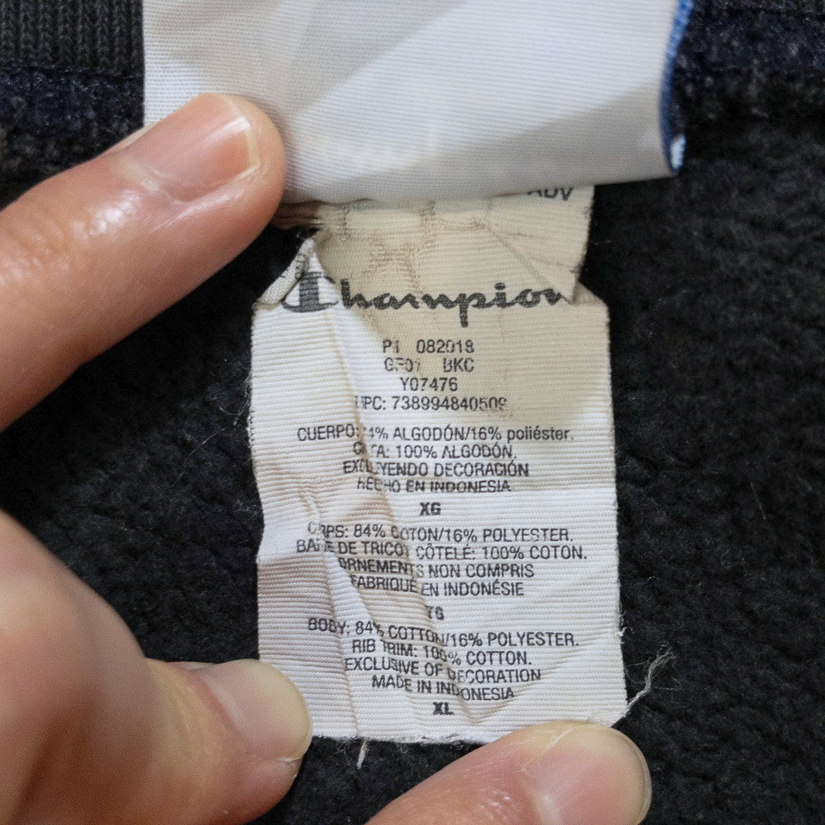 [メンズW34] 00年代 Champion/チャンピオン スウェットパンツ リバースウィーブ ワンポイント