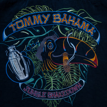 [メンズ3XL] 90年代 Tommy Bahama/トミーバハマ アロハシャツ・かりゆしウェア バック刺繍 開襟シャツ