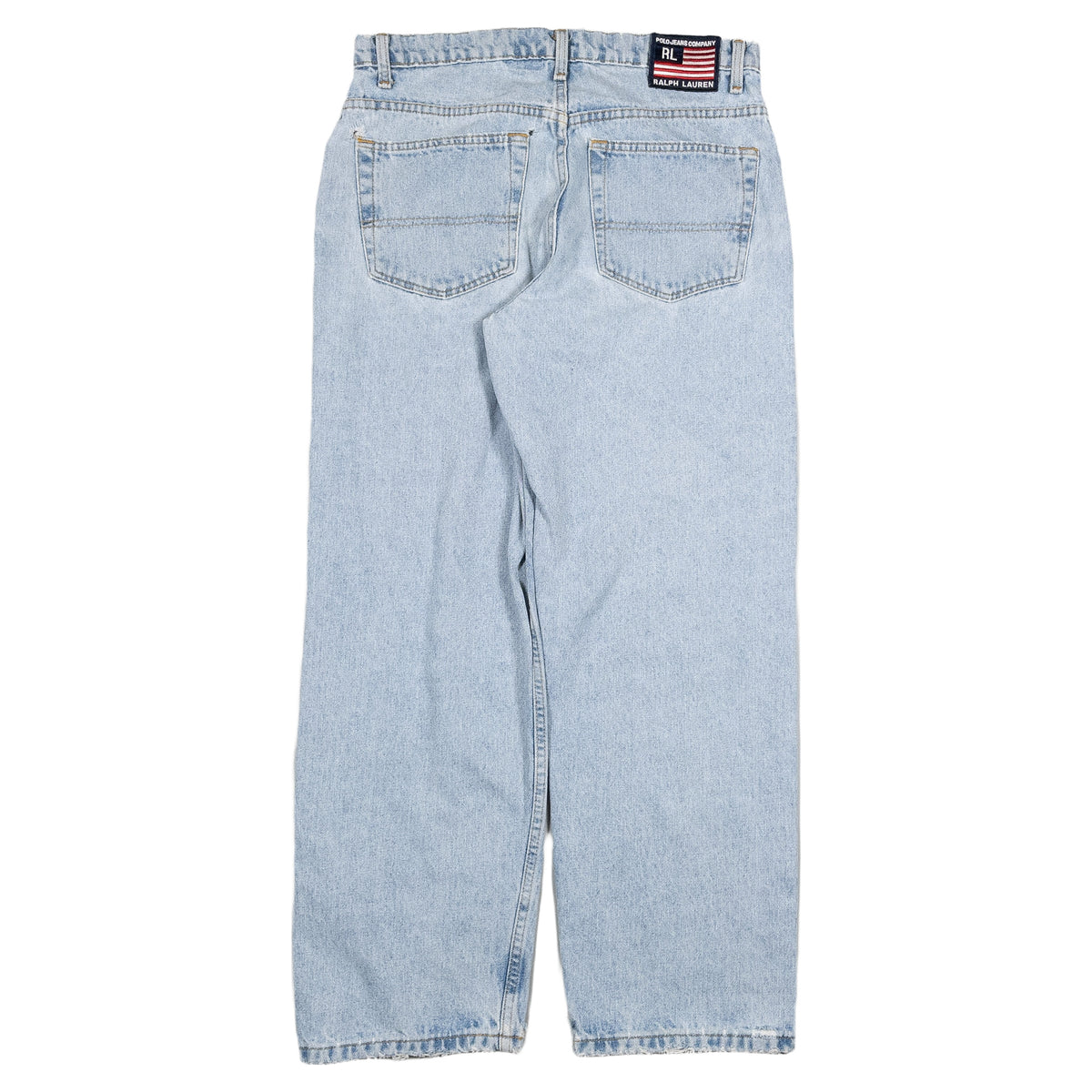 [メンズW32] 90〜00年代 POLO JEANS COMPANY/ポロジーンズカンパニー デニム ジーンズ LOOSE 星条旗