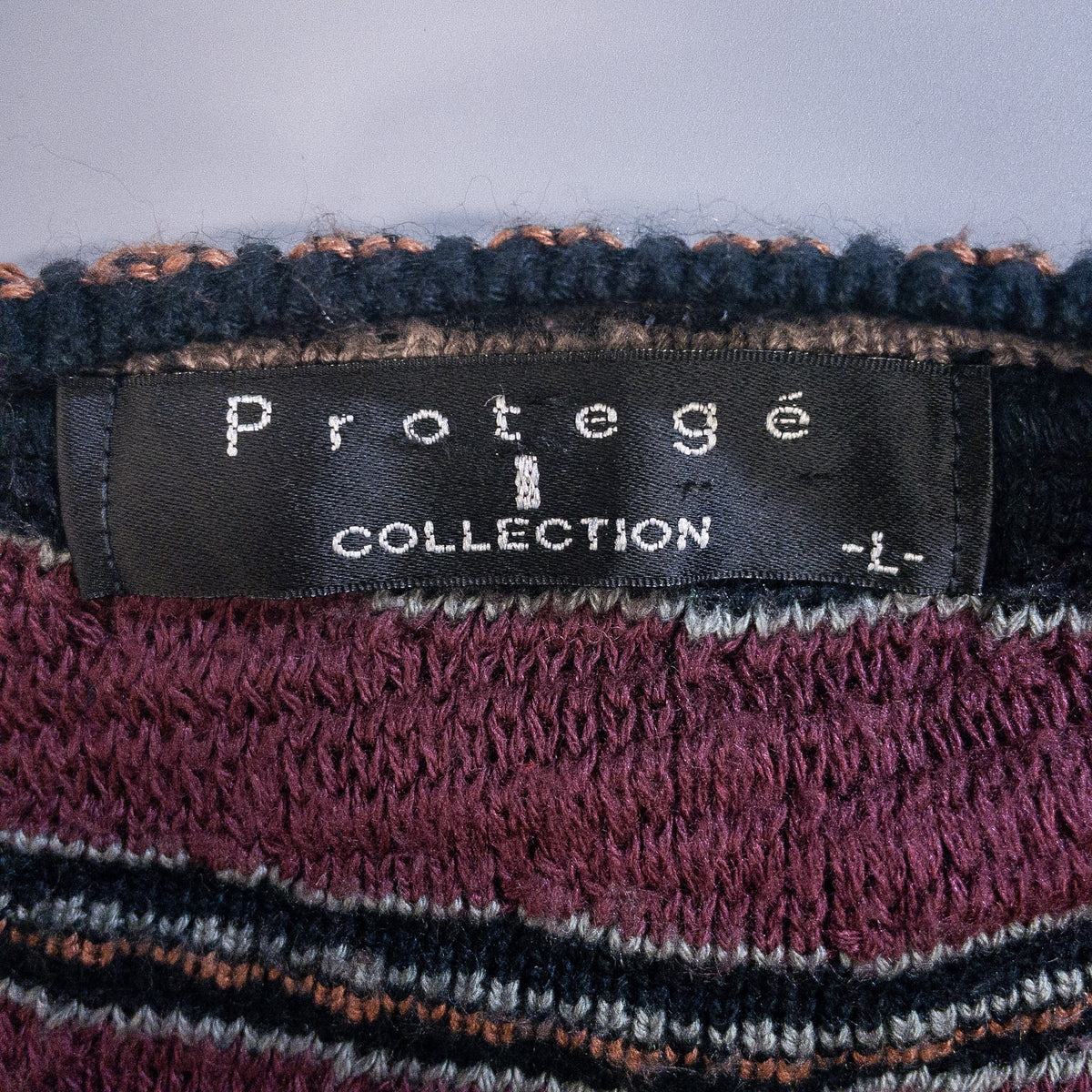 [メンズXL] 90年代 Protege COLLECTION ニット セーター USA製 3Dニット