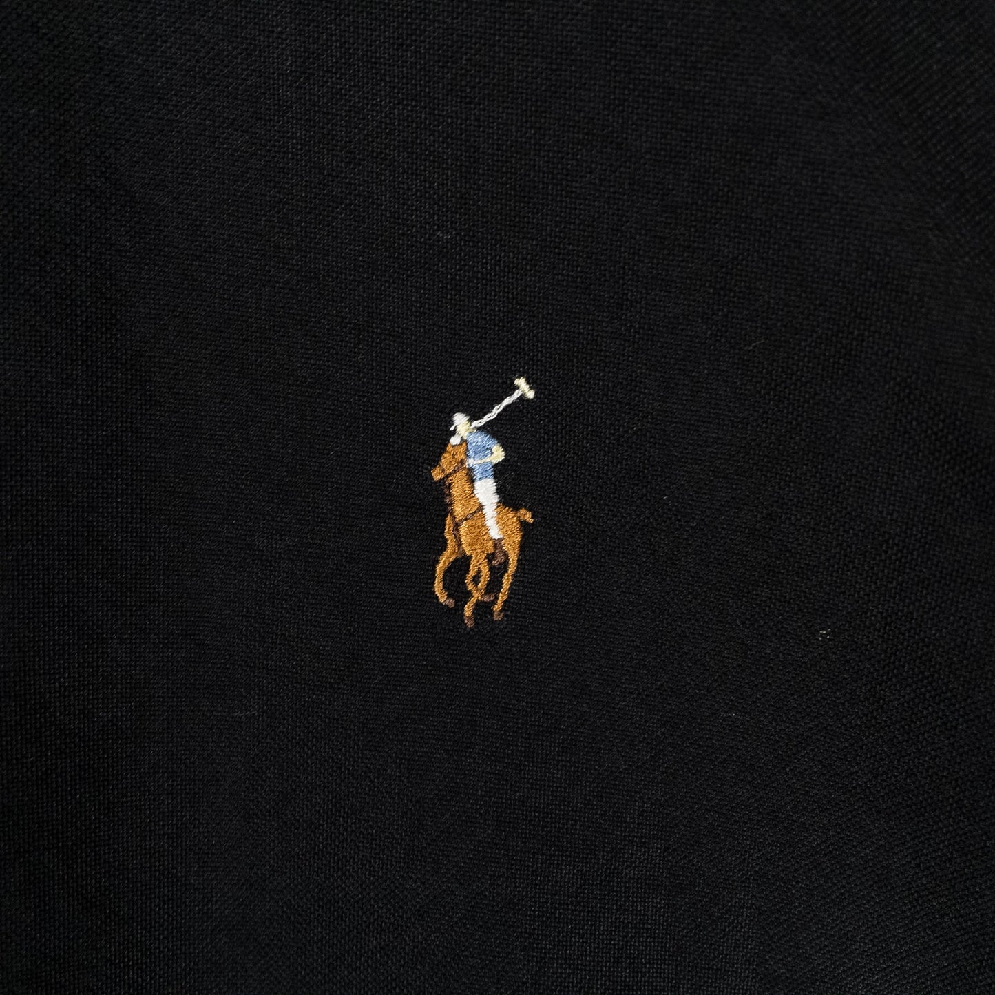 [メンズXL] 00年代 Ralph Lauren/ラルフローレン 長袖シャツ TRIM FIT YARMOUTH 黒染め