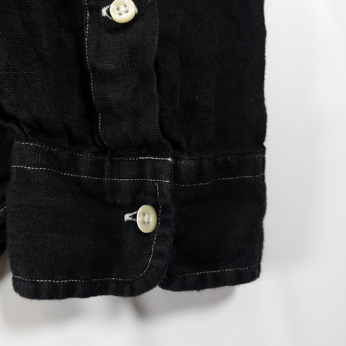 [メンズXXL] 90〜00年代 Polo by Ralph Lauren/ポロバイラルフローレン 長袖シャツ リネンシャツ 黒染め