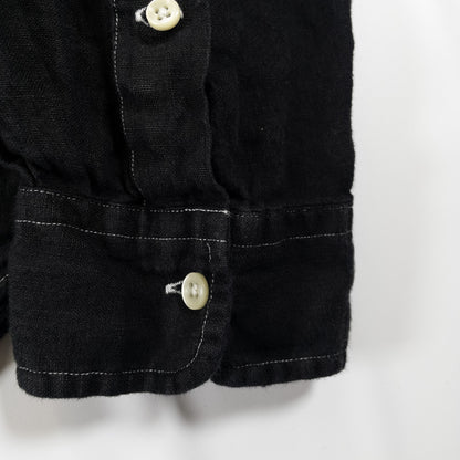 [メンズXXL] 90〜00年代 Polo by Ralph Lauren/ポロバイラルフローレン 長袖シャツ リネンシャツ 黒染め