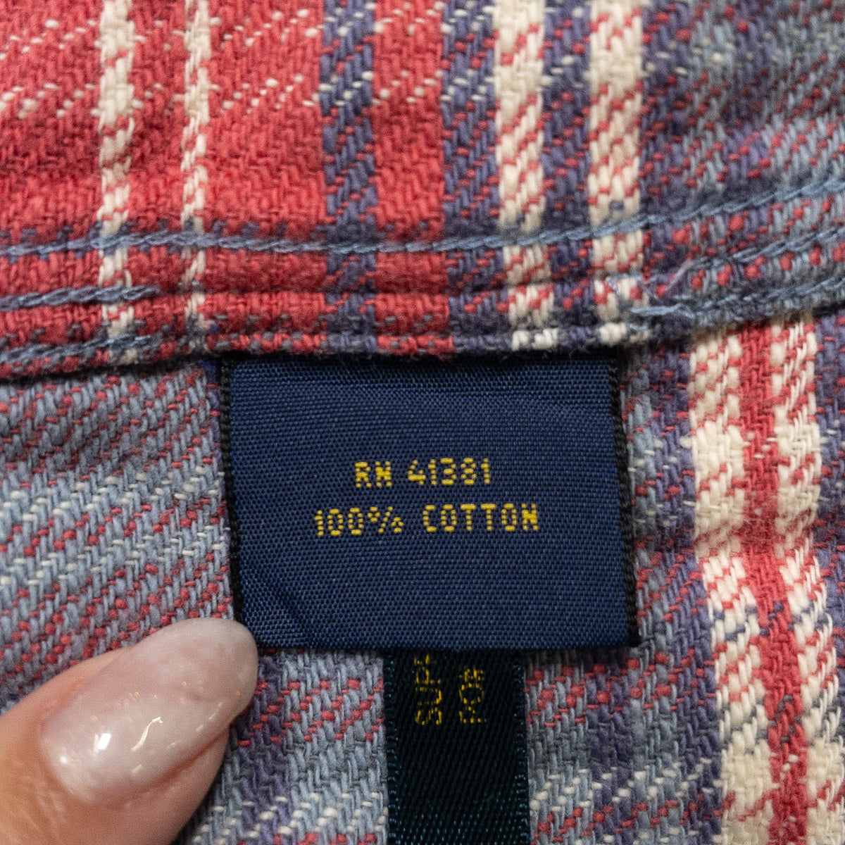 [メンズM] 00年代 Polo Ralph Lauren/ポロラルフローレン ネルシャツ