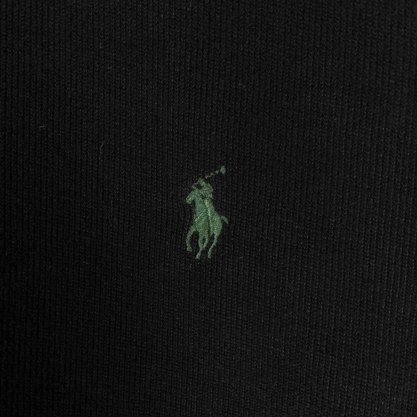 [メンズXXL] 90年代 Polo by Ralph Lauren/ポロバイラルフローレン ニット・セーター ハーフジップ 黒染め