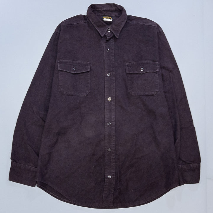 [メンズXXL] 90年代 DEERSKIN 長袖シャツ シャモアクロスシャツ USA製