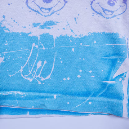 [メンズXL] 80年代 Disney/ディズニー Tシャツ キャラクターT ミッキーマウス オールオーバープリント 総柄 USA製