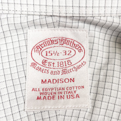 [メンズM] 90〜00年代 Brooks Brothers/ブルックスブラザーズ ワイシャツ MADISON チェック USA製