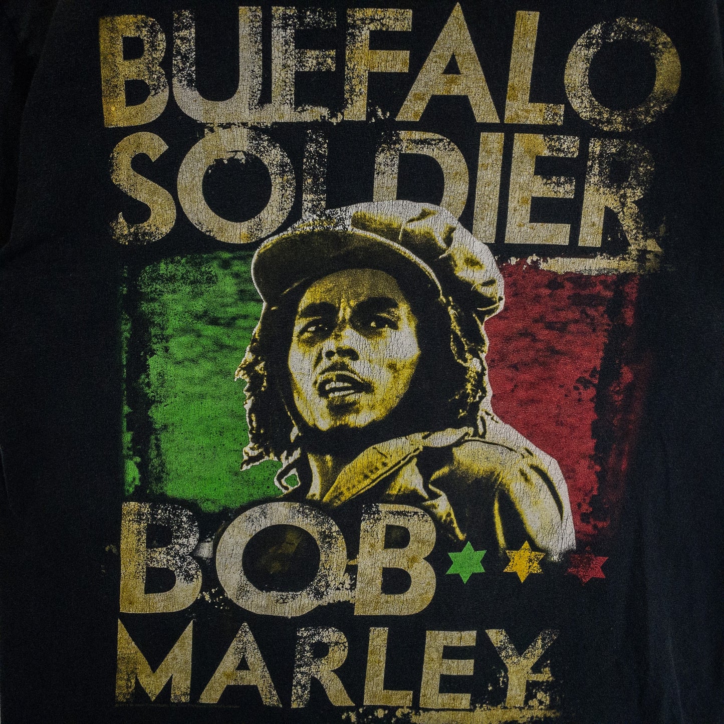 Bob Marley ボブ・マーリー Tシャツ M ブラック プリント ZION/ザイオン