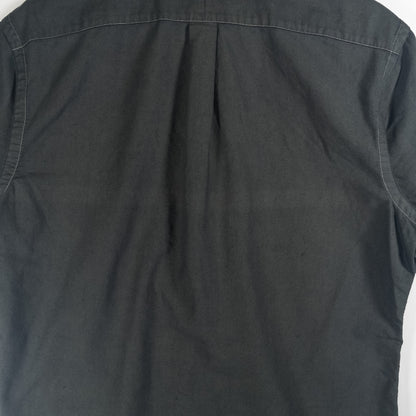 [メンズL] 90〜00年代 Ralph Lauren/ラルフローレン 半袖シャツ 黒染め