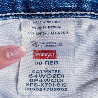 [メンズW38] 00年代 Wrangler/ラングラー ショートパンツ デニムショーツ ペインターショーツ