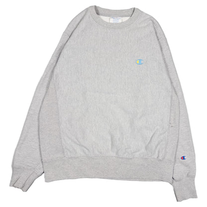 [メンズL] 00年代 Champion/チャンピオン スウェット トレーナー リバースウィーブ バックプリント ワンポイント
