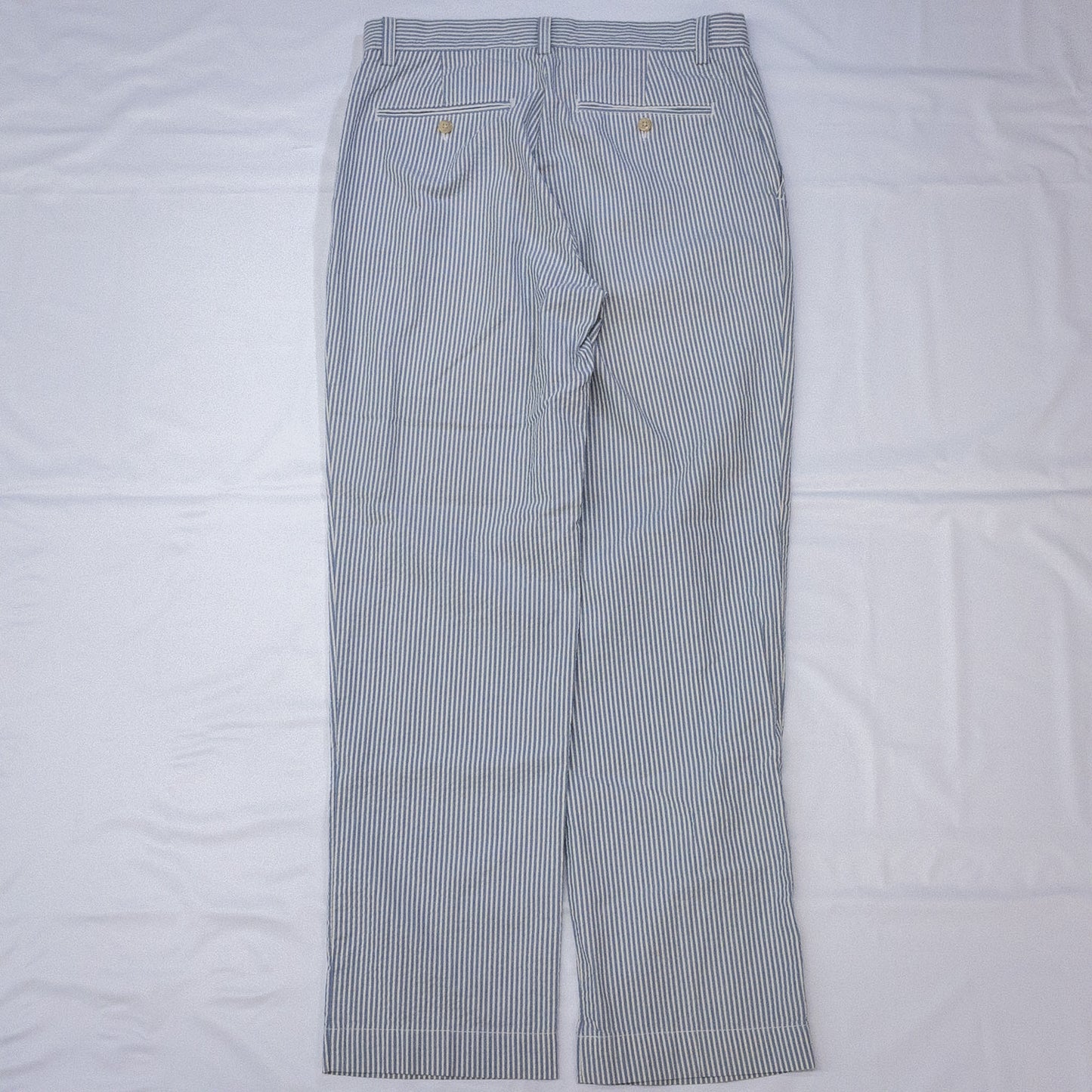 [メンズW31] 90〜00年代 Polo by Ralph Lauren/ポロバイラルフローレン スラックス シアサッカー SUFFIELD PANT