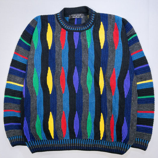 [メンズXL] 90年代 Protege COLLECTION ニット セーター USA製 3Dニット