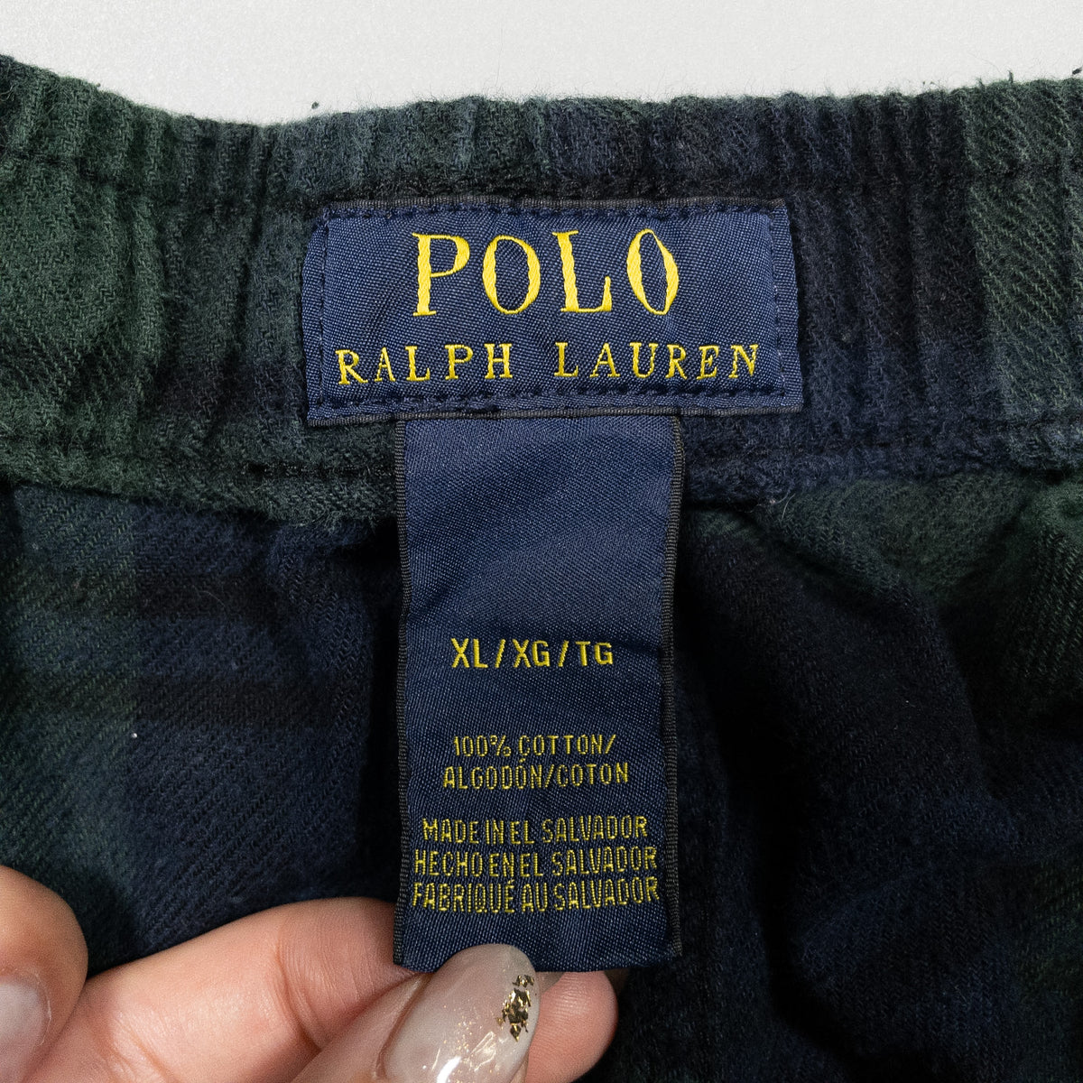 [メンズXL] 00年代 Polo Ralph Lauren/ポロラルフローレン スウェットパンツ パジャマパンツ スリーピングパンツ ブラックウォッチ