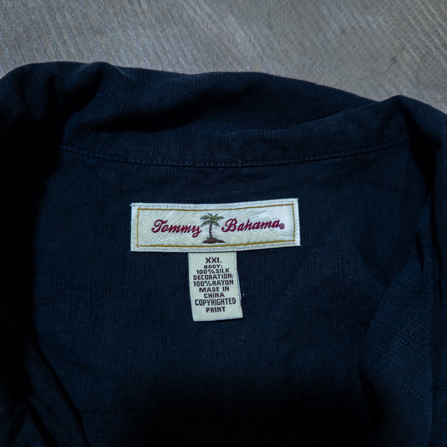[メンズ3XL] 90年代 Tommy Bahama/トミーバハマ アロハシャツ・かりゆしウェア バック刺繍 開襟シャツ
