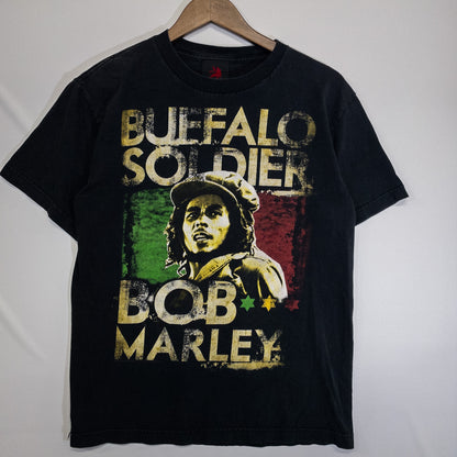 Bob Marley ボブ・マーリー Tシャツ M ブラック プリント ZION/ザイオン