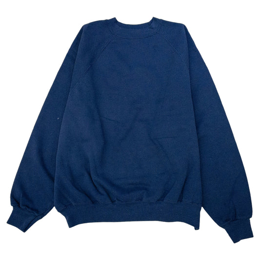 [メンズXXL] 90〜00年代 Hanes/ヘインズ スウェット トレーナー 無地 ラグランスリーブ