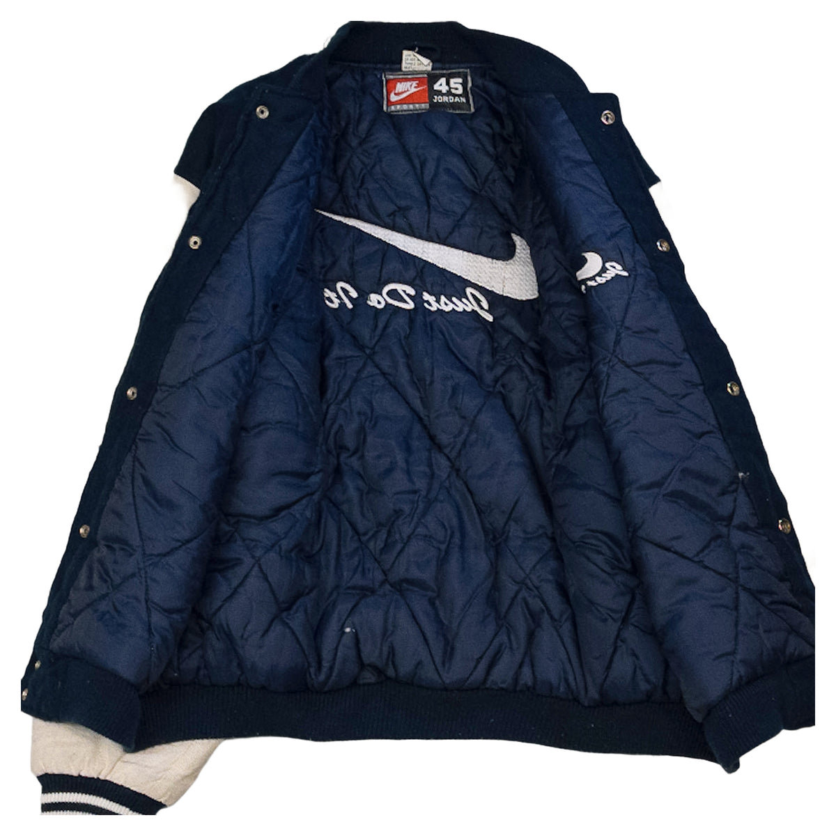 [メンズXXL] 90〜00年代 Nike/ナイキ スタジャン 45 JORDAN バーシティジャケット