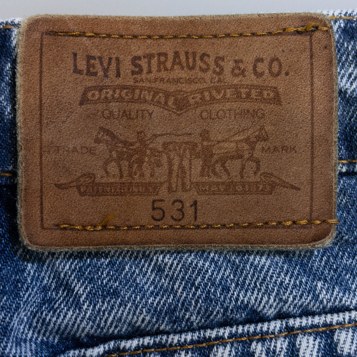 [メンズW33] 80〜90年代 Levi's/リーバイス デニム ジーンズ 531 ケミカルウォッシュ