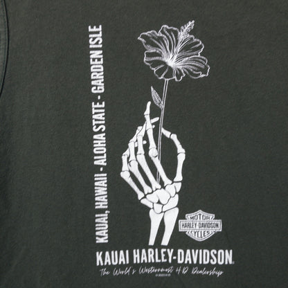 [メンズM] 00〜10年代 Harley-Davidson/ハーレーダビッドソン タンクトップ・ノースリーブトップス 骨手プリント HARLEY-DAVIDSON ハーレーダビッドソン