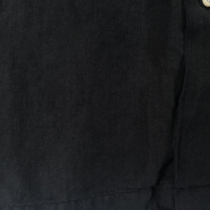 [メンズ3XL] 90〜00年代 Polo by Ralph Lauren/ポロバイラルフローレン 半袖シャツ リネン シルク 開襟シャツ 黒染め