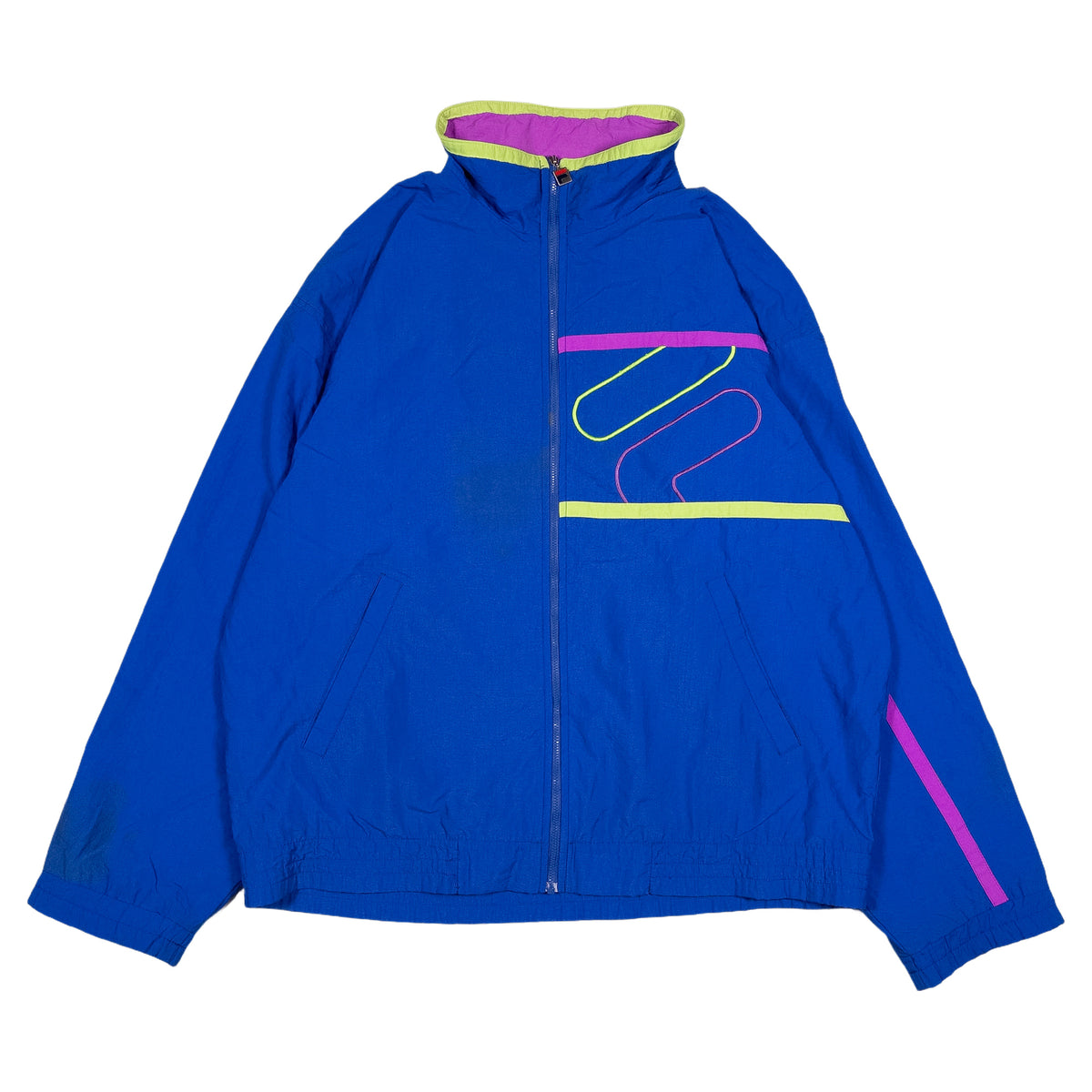[メンズXXL] 90年代 FILA/フィラ ジャンパー・ブルゾン マルチカラー 切替 メッシュライナー