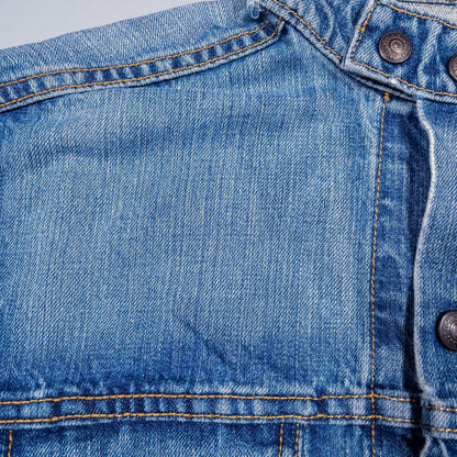 [メンズXS] 00年代 Levi's/リーバイス Gジャン デニムジャケット EASY RIDER Y2K スタンドカラー