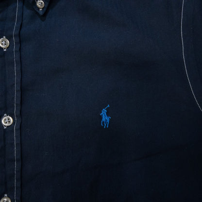 [メンズXL] 00年代 Ralph Lauren/ラルフローレン ワイシャツ BDシャツ 黒染め