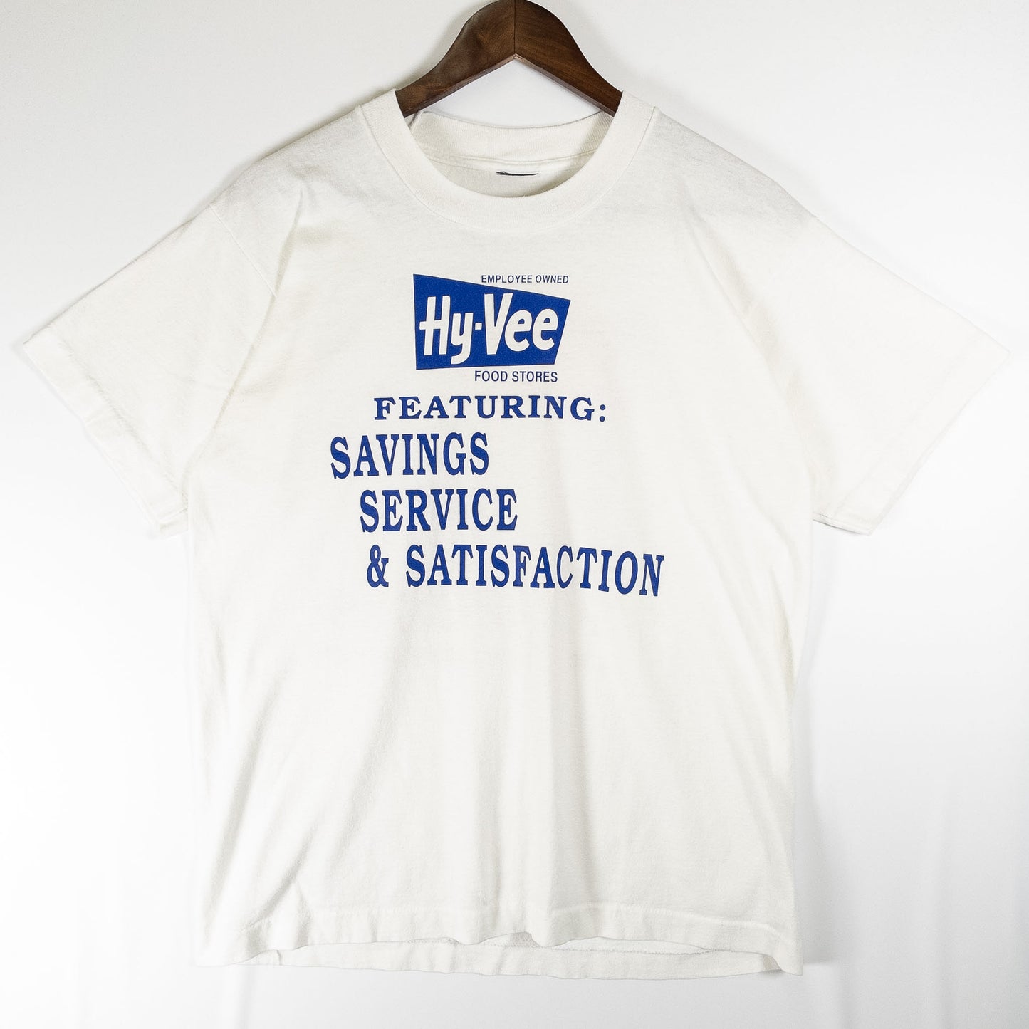 [メンズM] 90年代 Tシャツ 企業T Hy-Vee スーパーマーケット