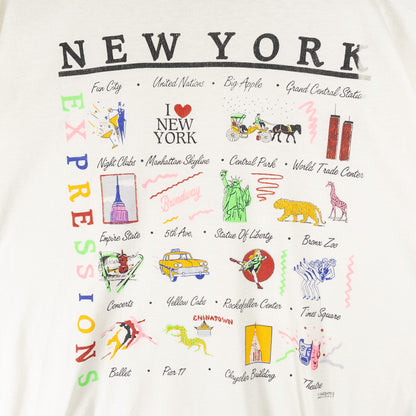 [メンズL] 90年代 Screen Stars/スクリーンスターズ Tシャツ スーベニアT NEW YORK