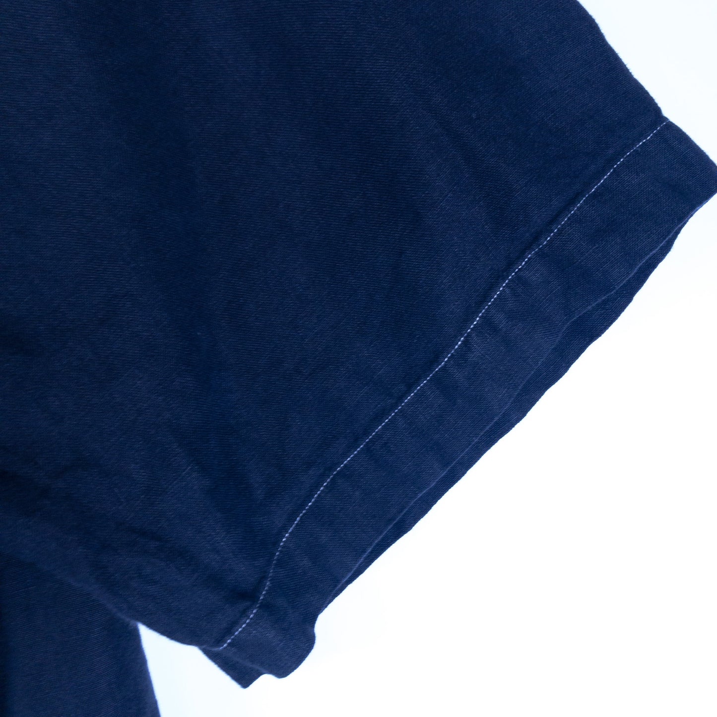 [メンズXXL] 00年代 Ralph Lauren/ラルフローレン 半袖シャツ リネン 黒染め