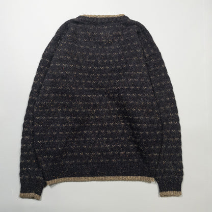 [メンズS] 90〜00年代 Woolrich/ウールリッチ ニット セーター バーズアイ