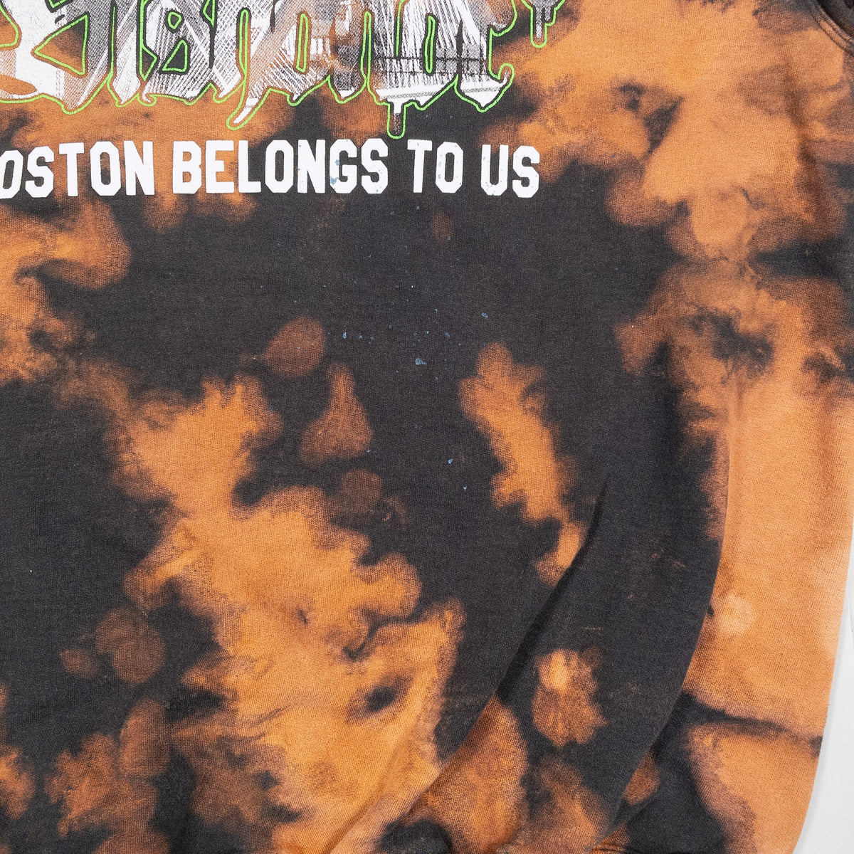[メンズXL] 00年代 ALSTYLE APPAREL & ACTIVEWEAR/アルスタイルアパレル＆アクティブウェア スウェット トレーナー Death Before Dishonor BOSTON BELONGS TO US タイダイ染め