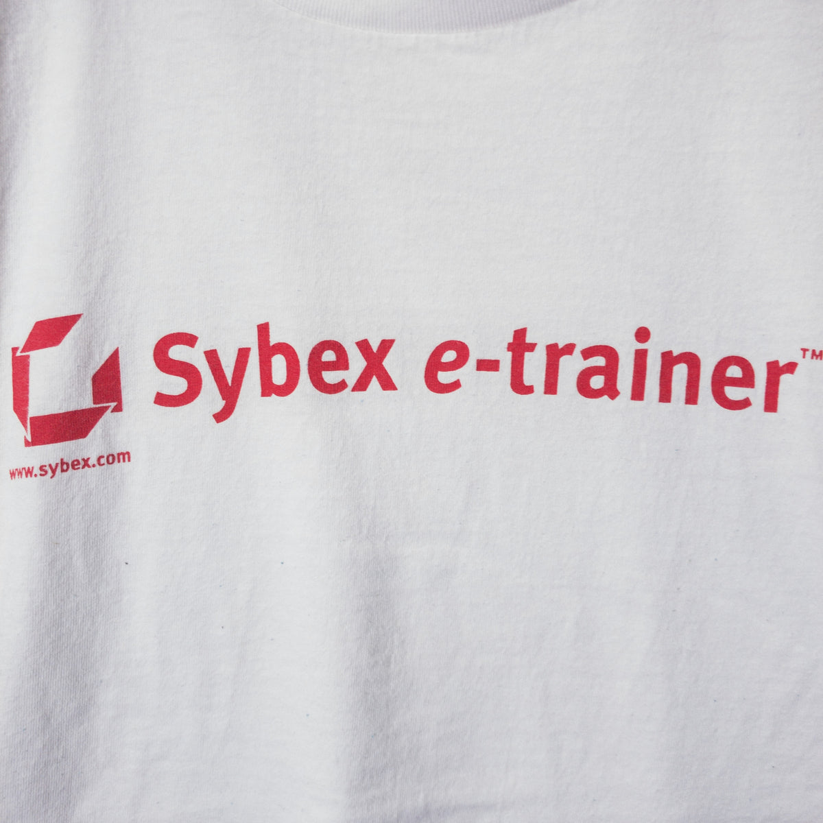 [メンズL] 90年代 ロゴT Tシャツ Sybex e-trainer 企業T