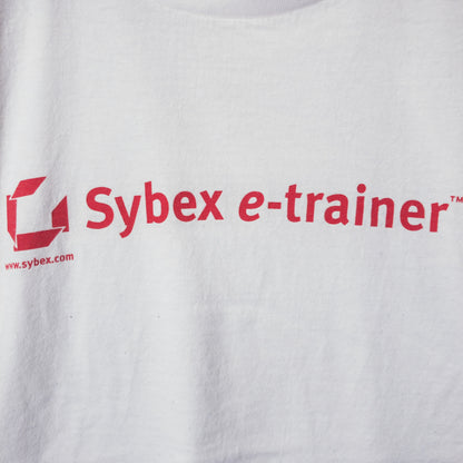 [メンズL] 90年代 ロゴT Tシャツ Sybex e-trainer 企業T