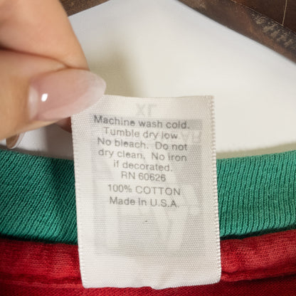 [メンズL] 90年代 L.A.SPORTSWEAR Tシャツ マルチカラー USA製