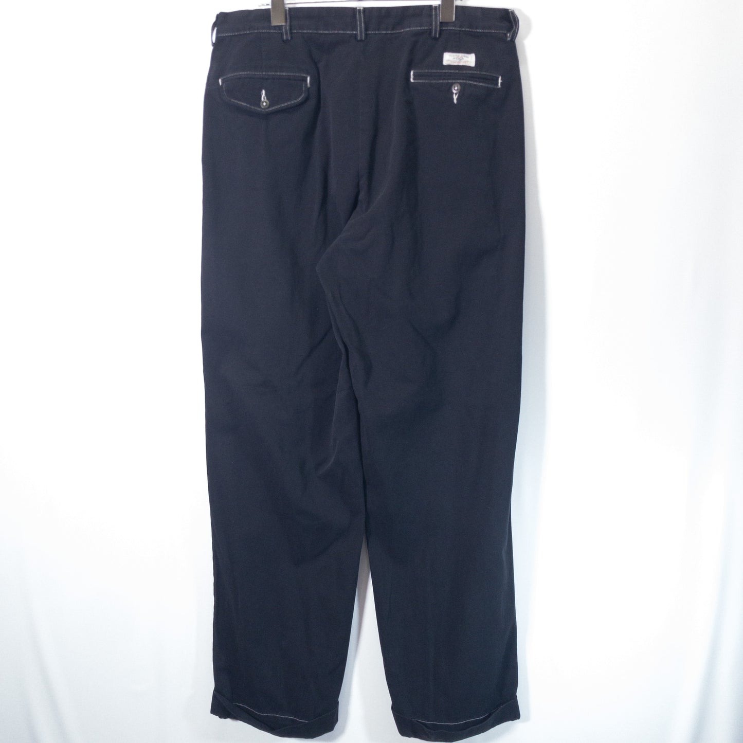 [メンズW35] 90〜00年代 Polo by Ralph Lauren/ポロバイラルフローレン チノパン HAMMOND PANT 黒染め