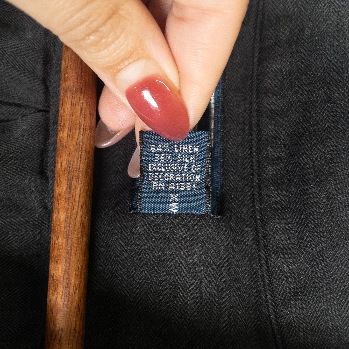 [メンズ3XL] 90〜00年代 Polo by Ralph Lauren/ポロバイラルフローレン 半袖シャツ リネン シルク 開襟シャツ 黒染め