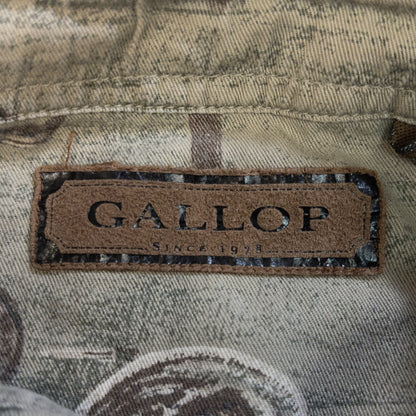 [メンズL] 90〜00年代 CALLOP 長袖シャツ 総柄