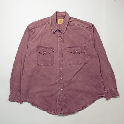 [メンズXL] 90年代 ST.JOHN'S BAY/セントジョンズベイ ネルシャツ シャモアクロスシャツ