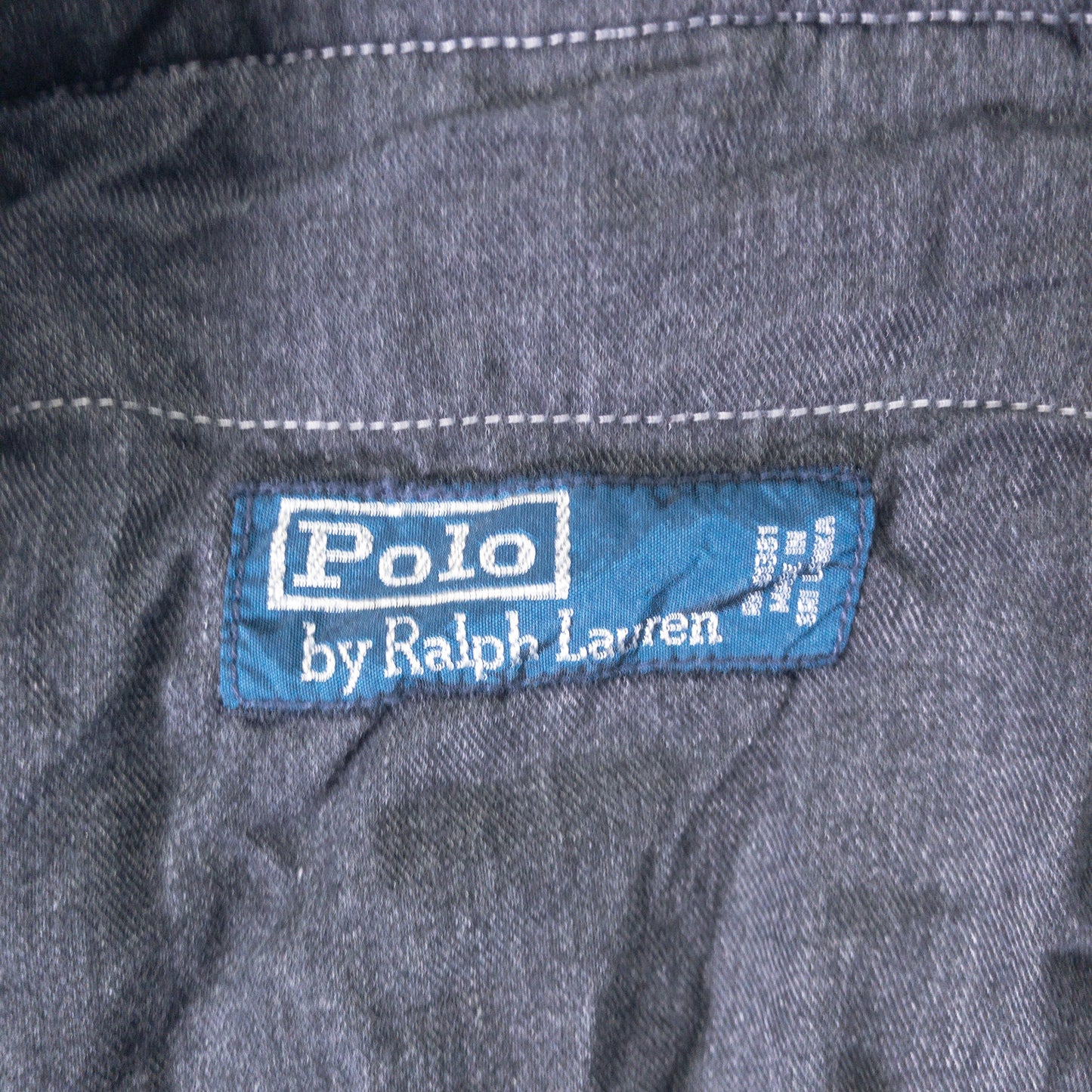 [メンズW35] 90〜00年代 Polo by Ralph Lauren/ポロバイラルフローレン スラックス シアサッカー 黒染め