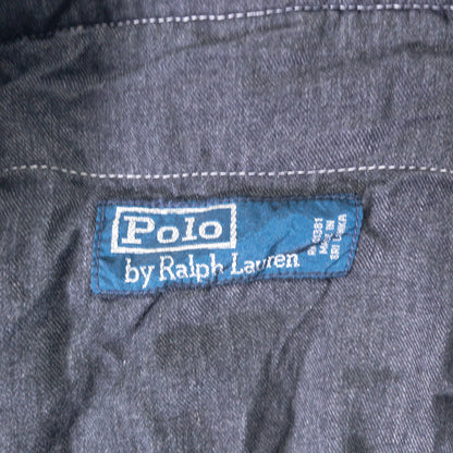 [メンズW35] 90〜00年代 Polo by Ralph Lauren/ポロバイラルフローレン スラックス シアサッカー 黒染め