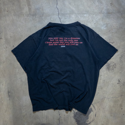 [メンズXL] 00年代 Tシャツ John Lennon ジョンレノン Imagine フォトプリント