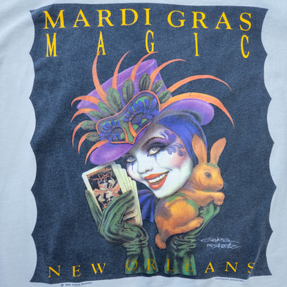 [メンズM] 80年代 Tシャツ アートTシャツ Andrea Mistretta Mardi Gras Magic グラフィック